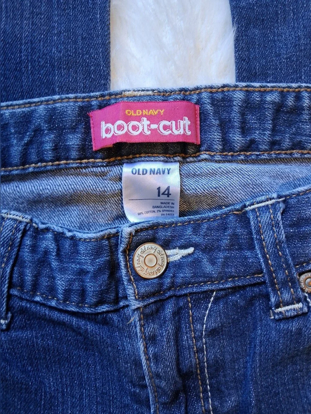 Old Navy Girls Blue Flare Bottom Jeans